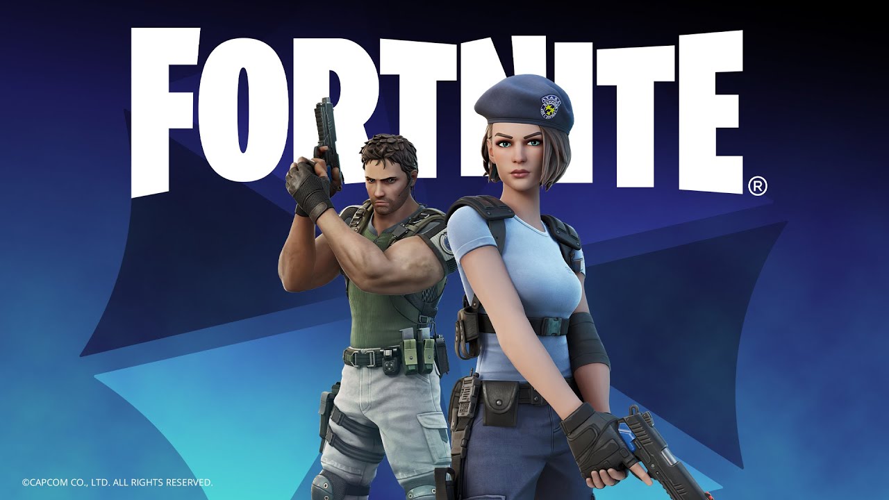 تتوفر أزياء الشر المقيم كريس ريدفيلد وجيل فالنتين الآن في Fortnite Zx LS7Luds